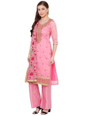 embroidered unstitched suit - 17374697 - Standard Image - 2