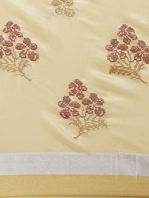 pastel embroidered saree with blouse - 17374987 - Standard Image - 4