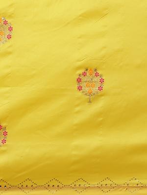 solid woven saree with blouse - 17375026 - Standard Image - 5