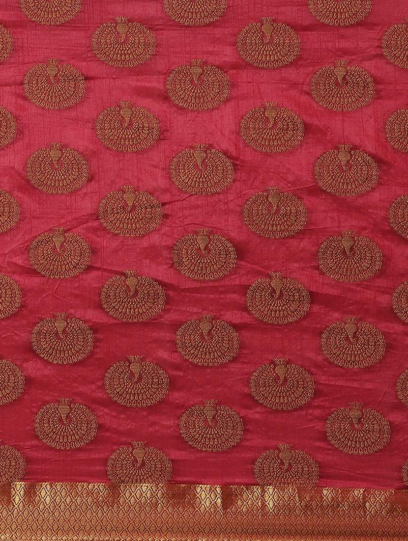 zari work woven saree with blouse - 17375119 - Zoom Image - 3