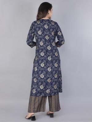 floral kurta palazzo set - 17375634 - Standard Image - 3