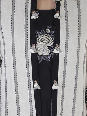 embroidered a-line ethnic dress with jacket - 17375669 - Standard Image - 5