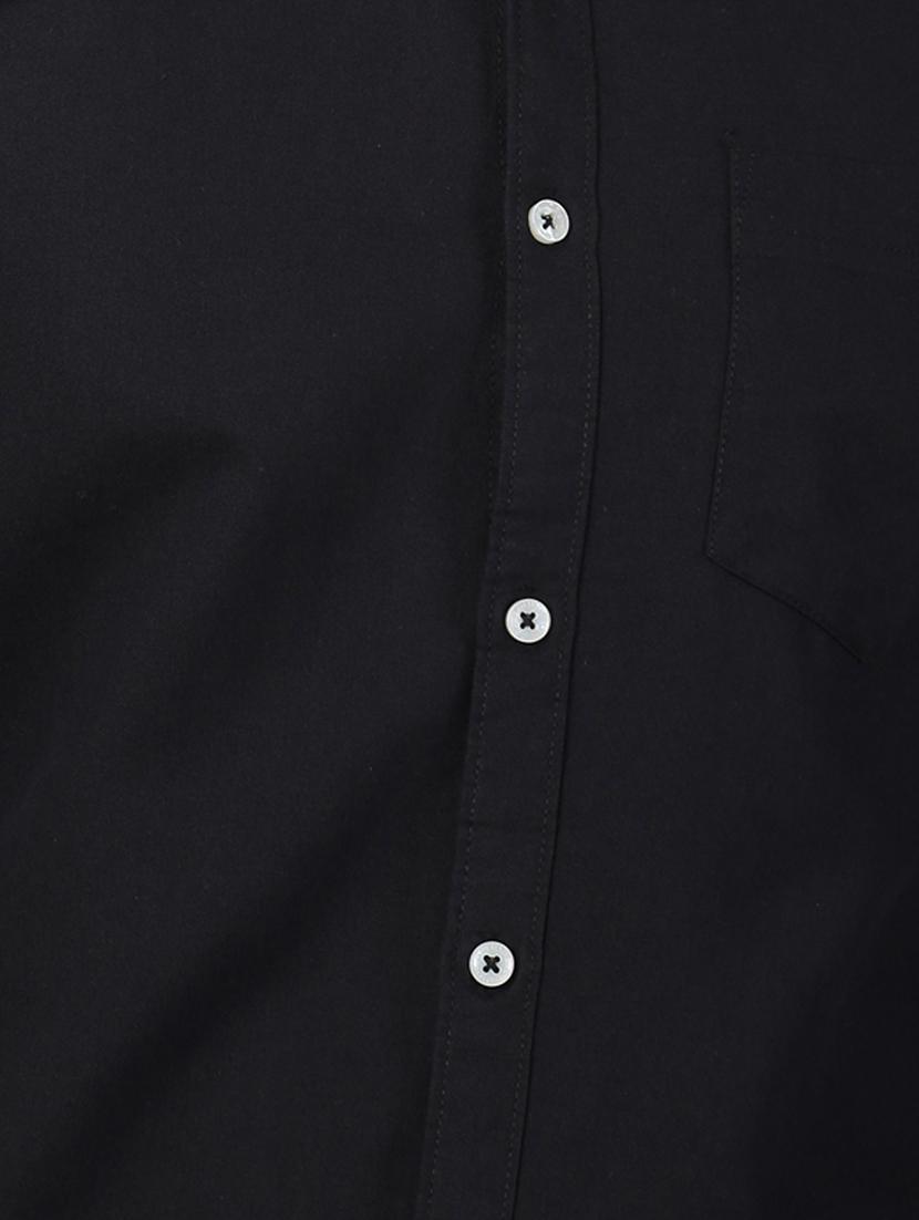black solid casual shirt - 17376074 - Zoom Image - 5
