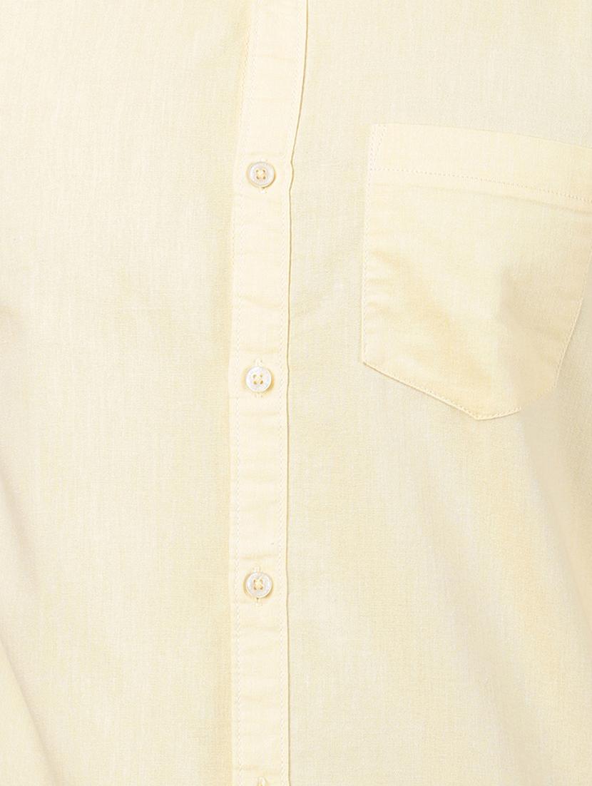 yellow solid casual shirt - 17376076 - Zoom Image - 5