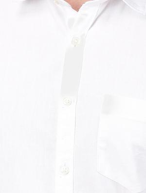 white solid casual shirt - 17376077 - Standard Image - 5