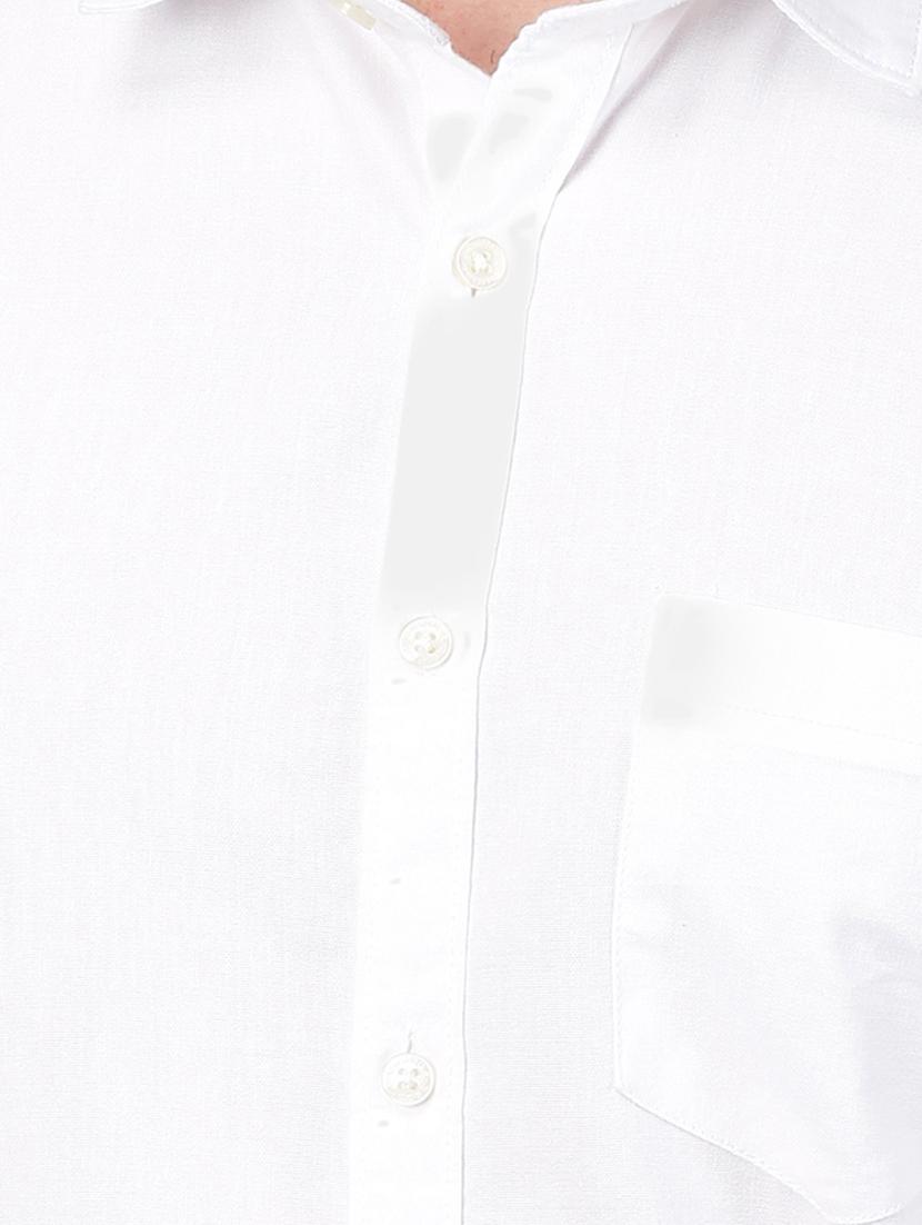 white solid casual shirt - 17376077 - Zoom Image - 5