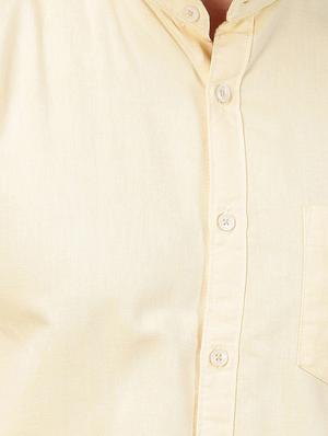 yellow solid casual shirt - 17376103 - Standard Image - 5