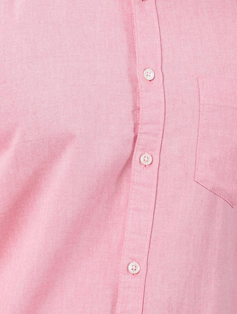 pink solid casual shirt - 17376108 - Zoom Image - 5