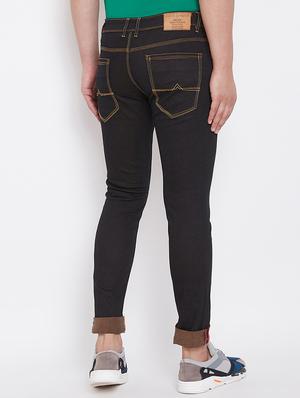 black plain denim jeans - 17376193 - Standard Image - 3