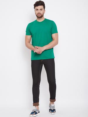 black plain denim jeans - 17376193 - Standard Image - 4