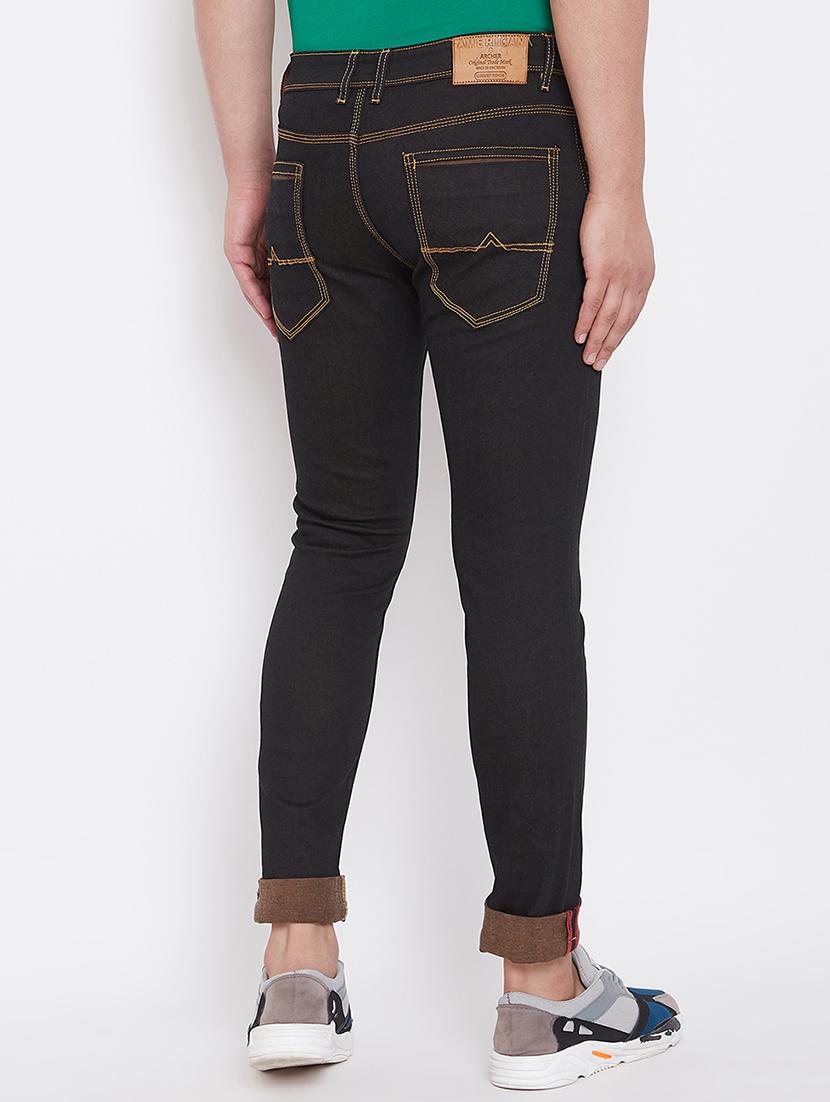 black plain denim jeans - 17376193 - Zoom Image - 3