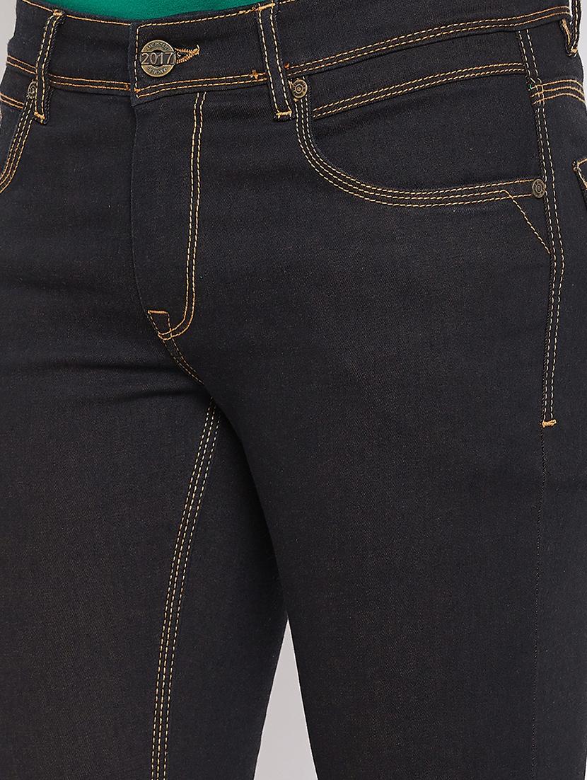 black plain denim jeans - 17376193 - Zoom Image - 5