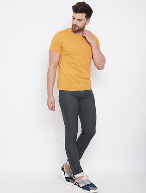 green plain denim jeans - 17376197 - Standard Image - 4