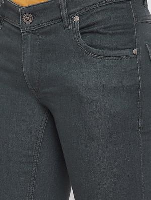 green plain denim jeans - 17376197 - Standard Image - 5