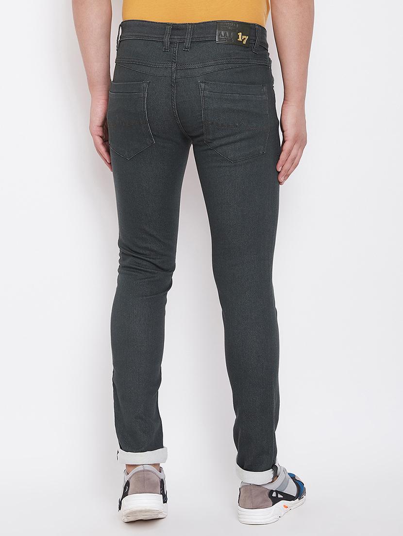 green plain denim jeans - 17376197 - Zoom Image - 3
