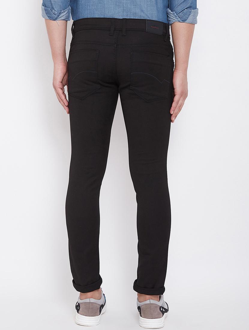black plain denim jeans - 17376219 - Zoom Image - 3
