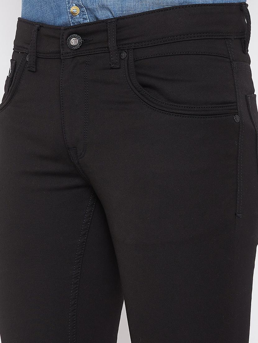 black plain denim jeans - 17376219 - Zoom Image - 5