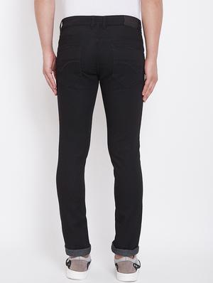 black plain denim jeans - 17376220 - Standard Image - 3
