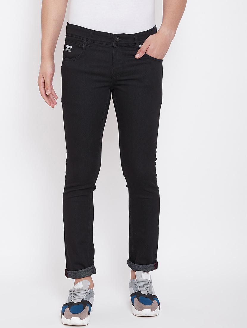 black plain denim jeans - 17376220 - Zoom Image - 1