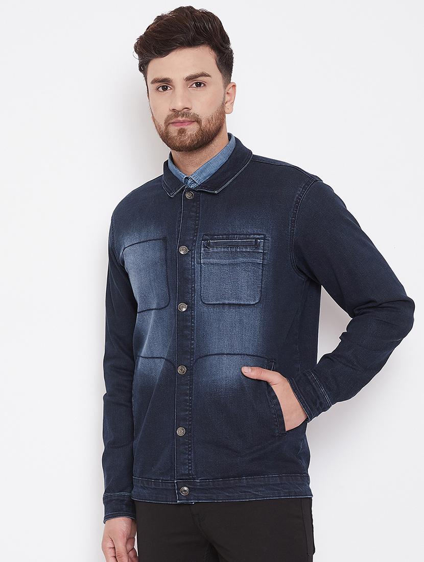 blue washed denim jacket - 17376277 - Zoom Image - 2