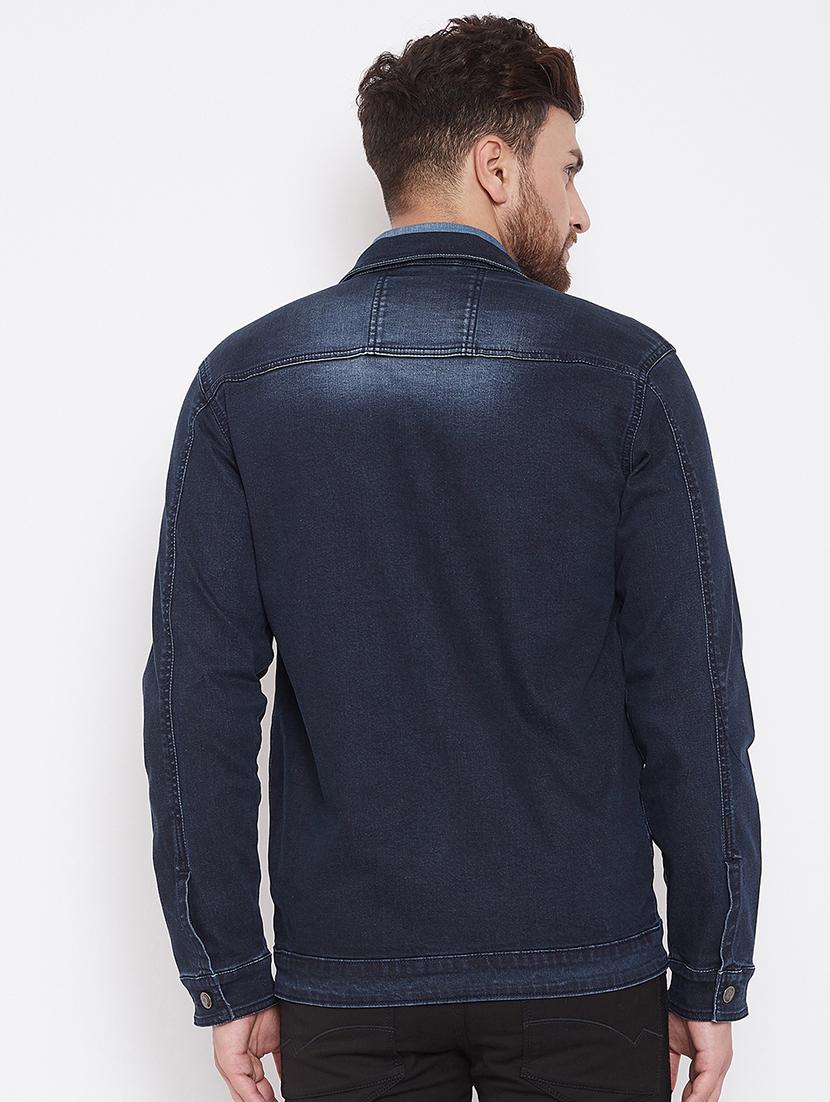 blue washed denim jacket - 17376277 - Zoom Image - 3