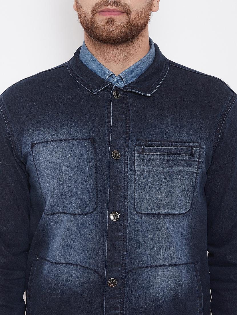 blue washed denim jacket - 17376277 - Zoom Image - 5