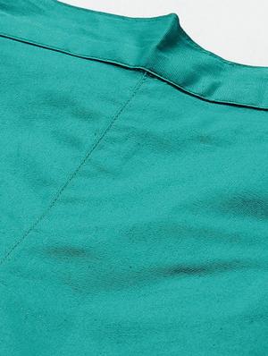 green cotton cigarette pants trousers - 17376302 - Standard Image - 4