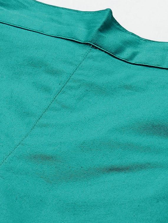 green cotton cigarette pants trousers - 17376302 - Zoom Image - 4