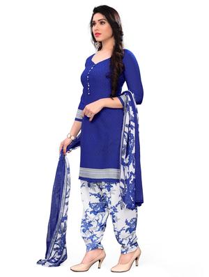 printed unstitched suit - 17376550 - Standard Image - 2