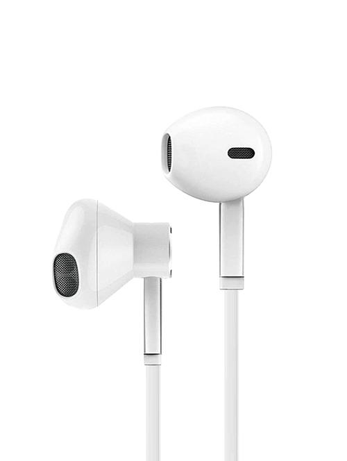 favon wired earphones with 3.5 mm headphone plug, white - 17376614 - Standard Image - 1
