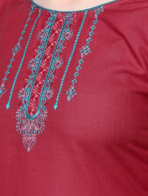embroidered straight kurta - 17376617 - Standard Image - 4