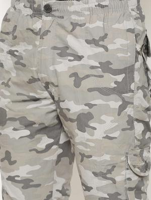 grey camouflage cargo casual trousers - 17376762 - Standard Image - 5