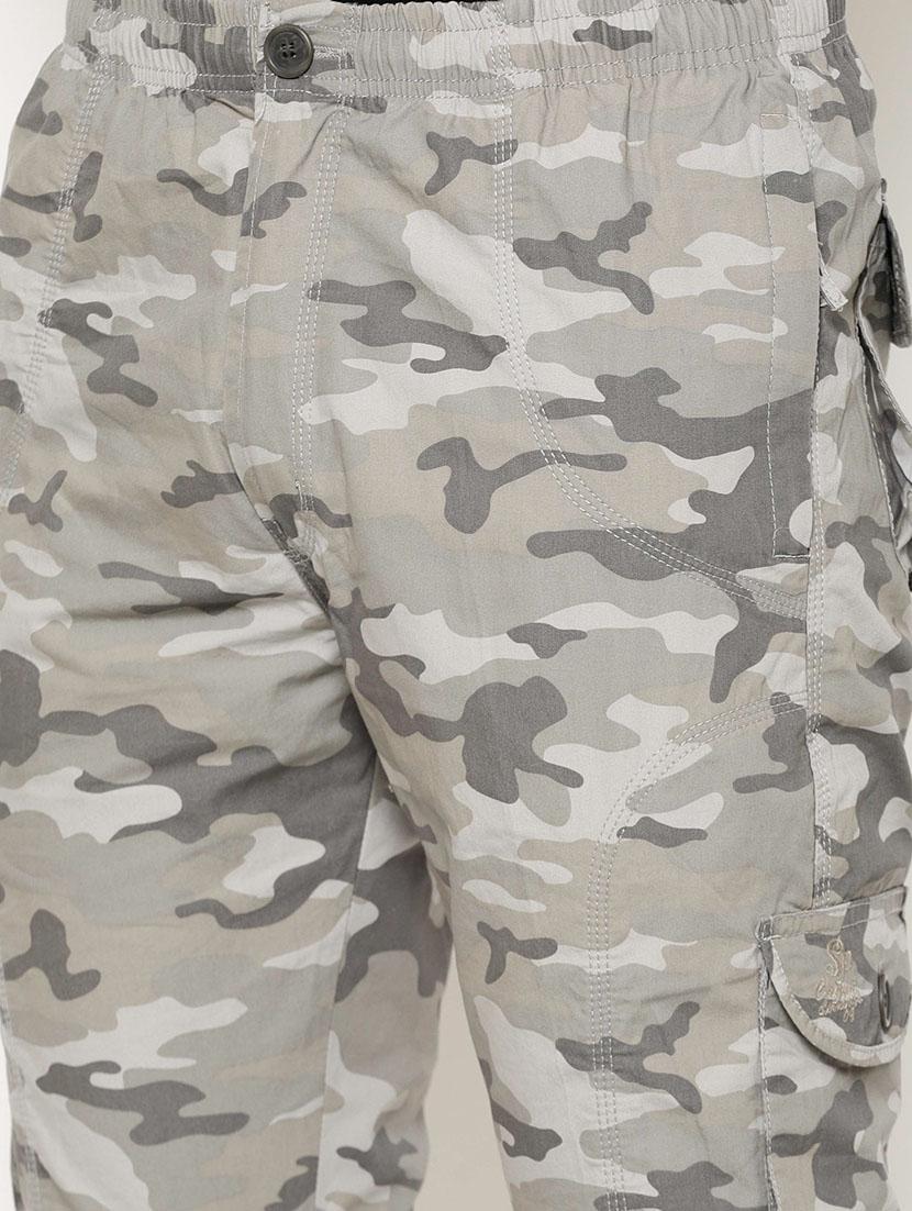 grey camouflage cargo casual trousers - 17376762 - Zoom Image - 5