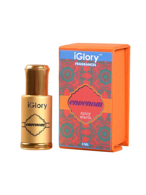iglory roll on fragrances magnificently edgy envenom long lasting perfume for men - 3 ml - 17376886 - Very Small Image - 1