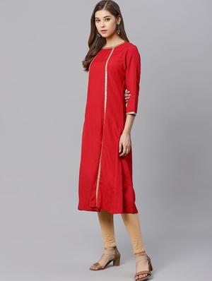 sequined a-line kurta - 17376950 - Standard Image - 2