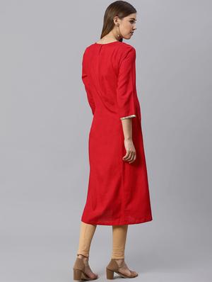 sequined a-line kurta - 17376950 - Standard Image - 3