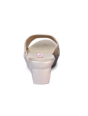 gold slip on wedges - 17377044 - Standard Image - 3