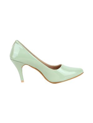 green slip on pumps - 17377155 - Standard Image - 2
