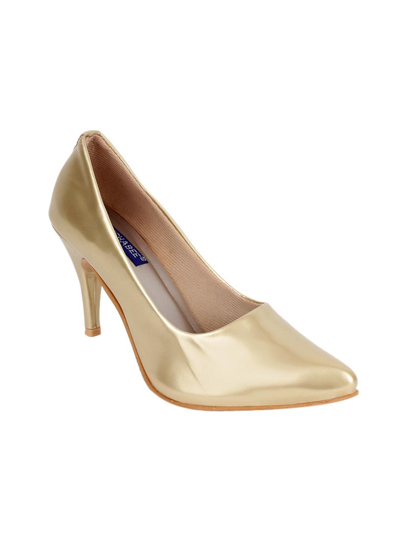 gold slip on pumps - 17377156 - Zoom Image - 1