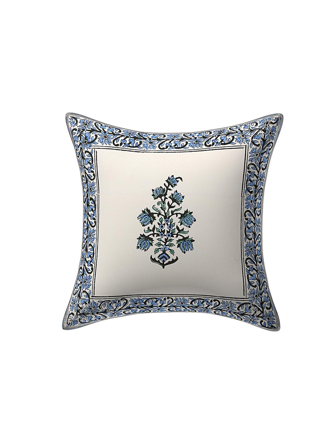 cotton jaipuri hand block print canvas cushion cover (pack of 3) - 17377201 - Zoom Image - 2