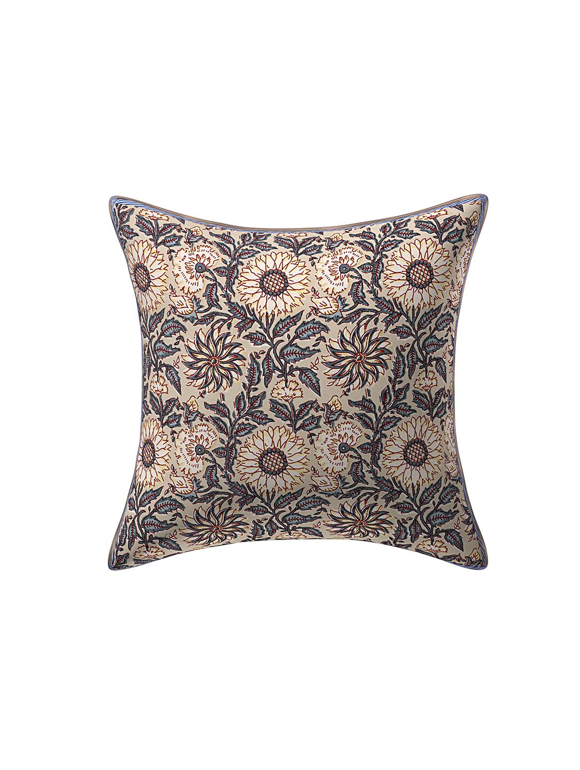 cotton jaipuri hand block print canvas cushion cover(pack of 5) - 17377269 - Zoom Image - 2