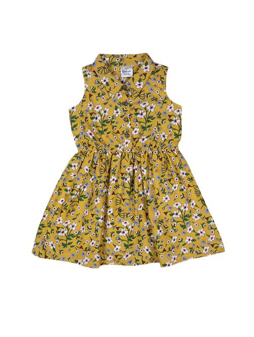 yellow cotton frock - 17377372 - Standard Image - 1