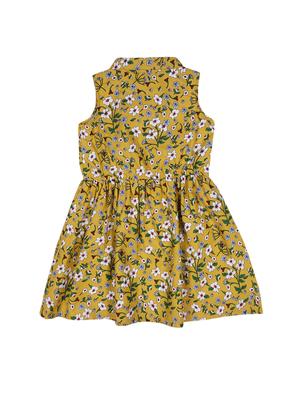 yellow cotton frock - 17377372 - Standard Image - 2