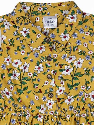 yellow cotton frock - 17377372 - Standard Image - 3
