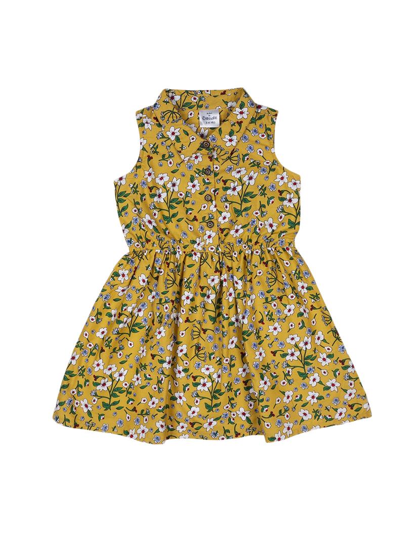 yellow cotton frock - 17377372 - Zoom Image - 1