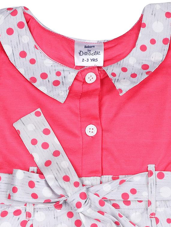 pink cotton frock - 17377390 - Zoom Image - 3