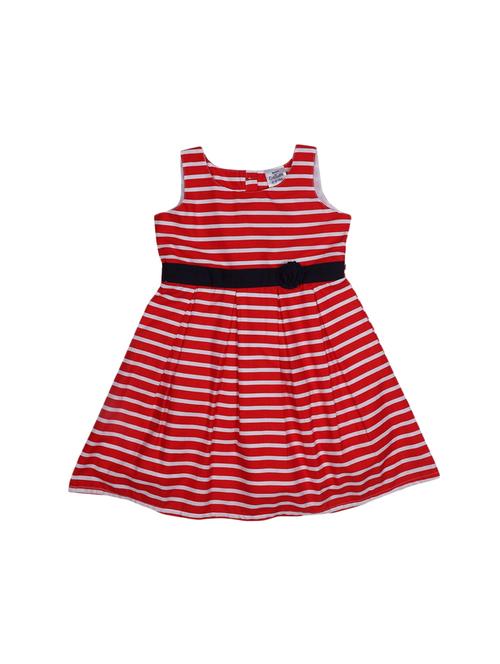 red cotton frock - 17377400 - Standard Image - 1