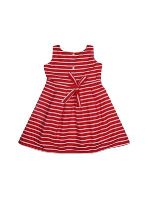 red cotton frock - 17377400 - Standard Image - 2