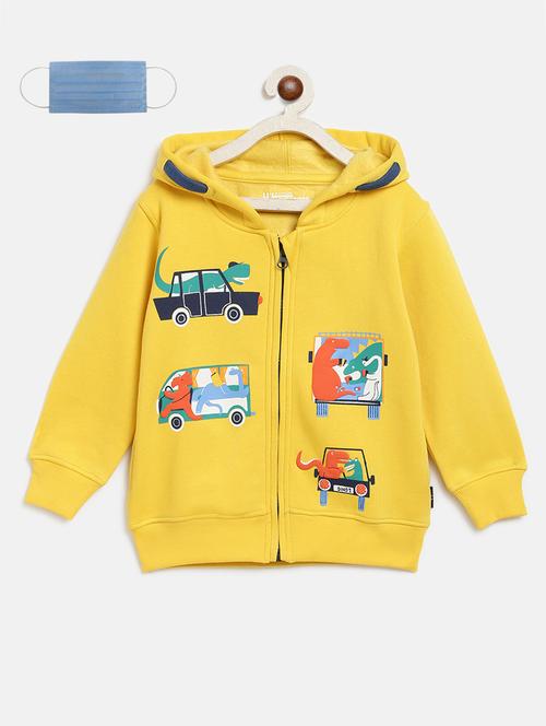 yellow fleece sweatshirt - 17377794 - Standard Image - 1