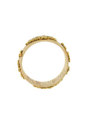 beige brass bangle - 17377911 - Standard Image - 4